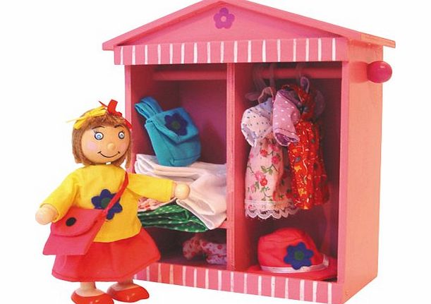 Bigjigs Toys BJ763 Daisys Wardrobe (Designs Vary)