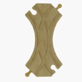 Wooden Train Track - 2 x Double Curved Turnouts (compatible with other leading brands) - Bigjigs Rail