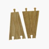 Bigjigs Toys Ltd Wooden Train Track - 2 x Track Splitters (compatible with other leading brands) - Bigjigs Rail