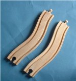 Wooden Train Track - 2 x Wavy Track (compatible with other leading brands) - Bigjigs Rail