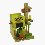 Bigjigs Toys Ltd Wooden Train Track Accessories - Log Loader (compatible with other leading brands) - Bigjigs Rail