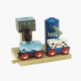 Wooden Train Track Accessories - Milk and Water Station (compatible with other leading brands) - Bigjigs Rail
