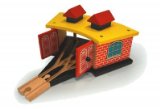 Bigjigs Toys Triple Engine Shed Track Accessory