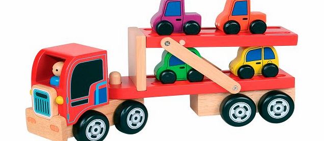 Bigjigs Toys Wooden Transporter Lorry