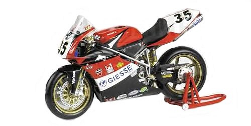 Bikes Ducati 1:12 Minichamps bike 998RS WSB 2003 Team Pedercini - Nelo Russo