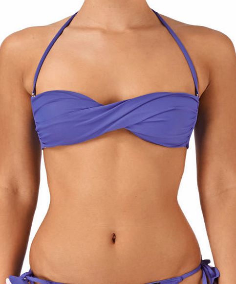 Bikini Bar Womens Bikini Bar Curl Bandeau Bikini Top - Lilas