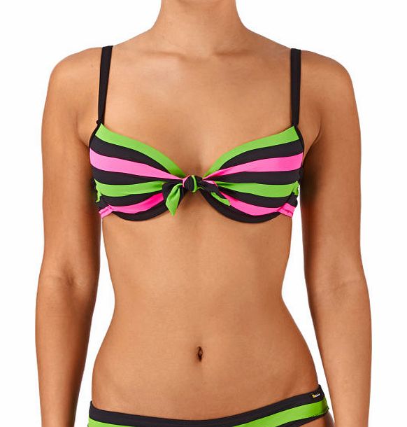 Bikini Bar Womens Bikini Bar Gum Balcony Bikini Top - Noir