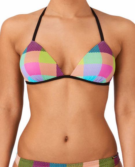 Bikini Bar Womens Bikini Bar Madras Triangle Bikini Top -