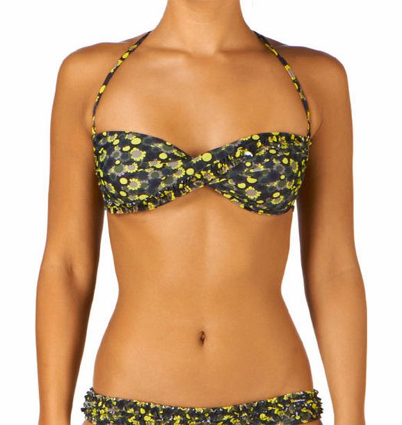 Bikini Bar Womens Bikini Bar Sun Bandeau Twist Bikini Top