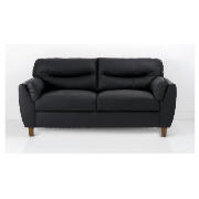 bilbao leather sofa large, black