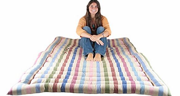 Double cotton roll-up bed