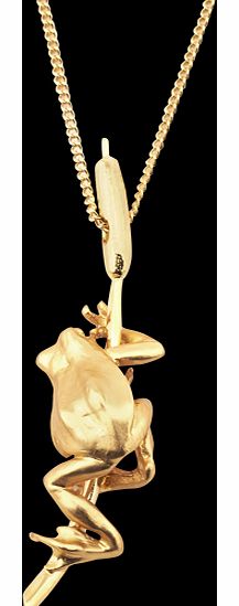 Frog and Bulrush Pendant BS-NW055-G