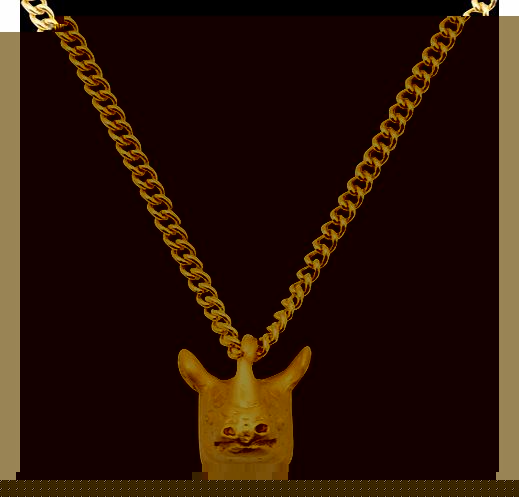 Gold Plated Rhino Pendant