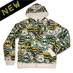 Boys Bad Billy Zip Hoody - White