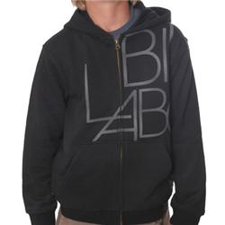 Boys Biased Zip Hood - Black