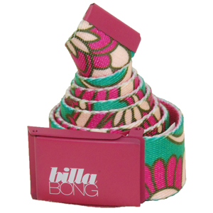 Ladies Billabong Line Webbing Belt. Sea Green