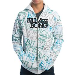 Boys Magnum Zip Hoody - White