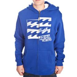 Boys Quadrant Zip Hoody - Electric Blue