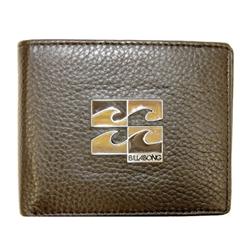 billabong Decept Icon Leather Wallet - Chocolate