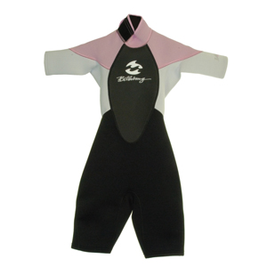 Billabong Girls Billabong Intruder Shortie Wetsuit. Black