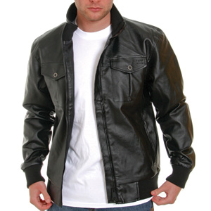 Billabong Greaza Mock leather jacket - Black