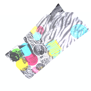 Ink D Beach Towel - White