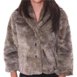 Billabong Ladies Orea Faux Fur Jacket - Grey