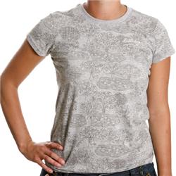 billabong Ladies Santa Cruz T-Shirt - Heather Grey
