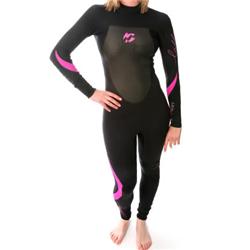 billabong Ladies Synergy 3/2mm Wetsuit -Black/Pink