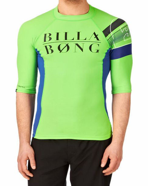 Billabong Mens Billabong Edge Short Sleeve Rash Vest -