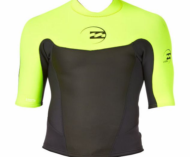 Billabong Mens Billabong Foil 2mm Short Sleeve Wetsuit