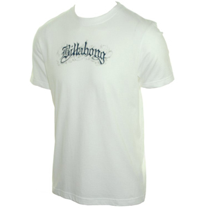 Billabong Mens Billabong Handrawn Tee Shirt. White