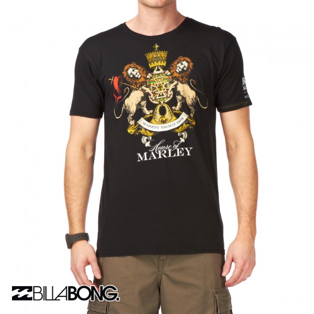 Billabong Mens Billabong House Of Marley T-Shirt - Tar