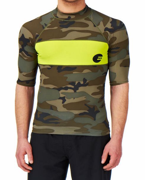 Billabong Mens Billabong Invert Short Sleeve Rash Vest -