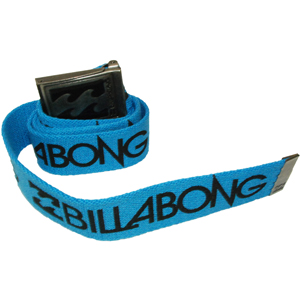 Mens Billabong Logo Printed Web Belt. Horizon Blue