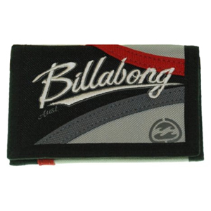 Mens Billabong Occy Wallet. Black Red