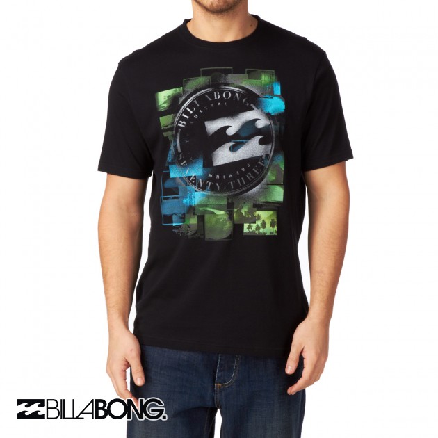 Billabong Mens Billabong Plasma T-Shirt - Black