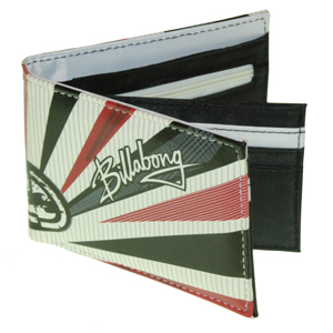 Mens Billabong Samurai Wallet. Red