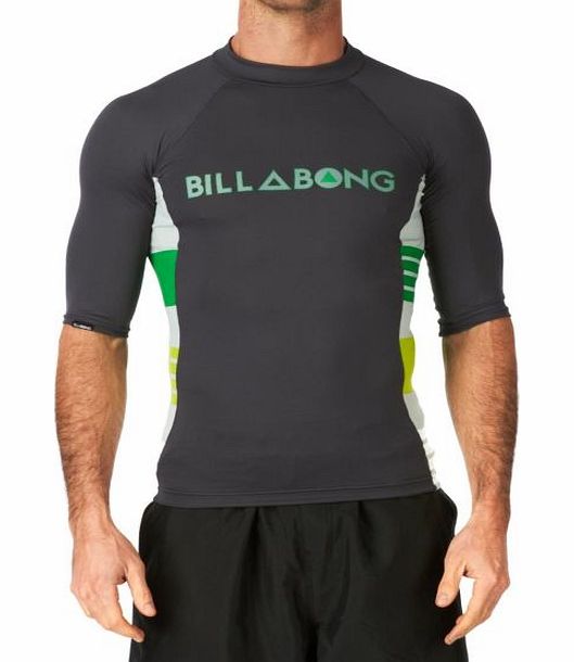 Billabong Mens Billabong Side Way Short Sleeve Rash Vest