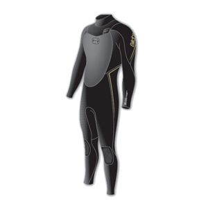 Billabong Mens Billabong Solution Gold Wetsuit. Black