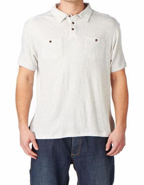 Billabong Mens Billabong Sulfur Polo Shirt - White Heather
