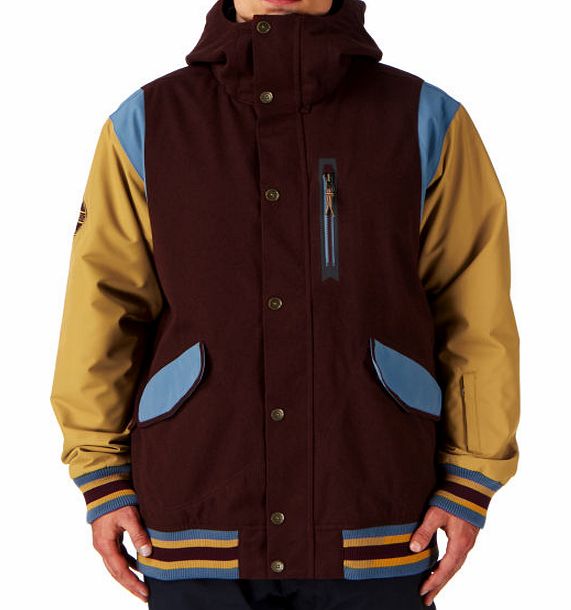 Billabong Mens Billabong Varsity Snow Jacket - Wine