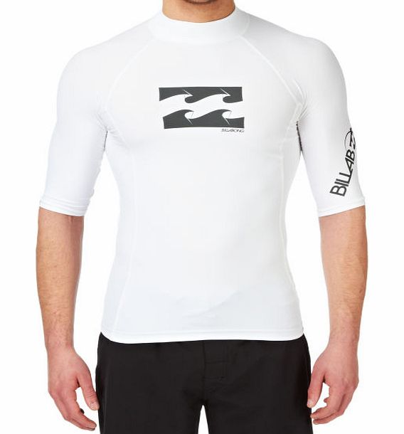 Billabong Mens Billabong Wrap Short Sleeve Rash Vest -