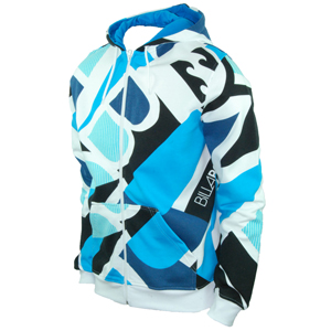 Mens Billabong Big Nasty Full Zip Hoody. Acid Blue