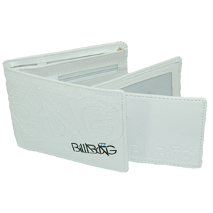 Mens Billabong Omitted PU Wallet. White