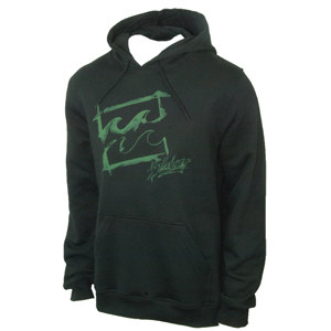Mens Billabong Watermark Hoody. Black