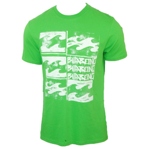 Billabong Mens Mens Billabong Xerox T-Shirt. Bright Green