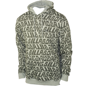 Mens Billabong Zig Zag Hoody. Grey Heather