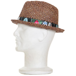 Billabong Muffin Straw fedora - Black Surf Tail