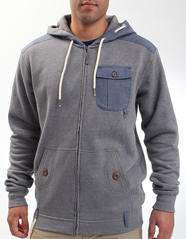 Mutiny Zip hoody Marle